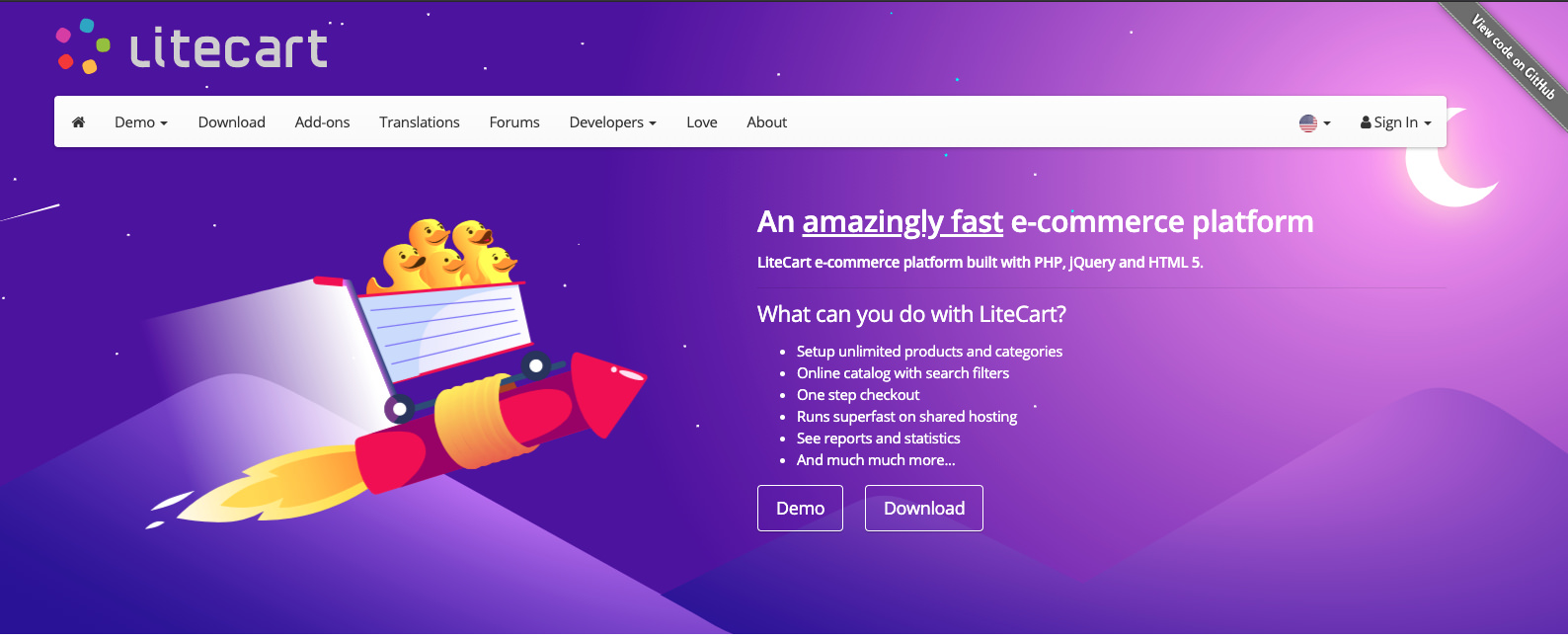 open-source ecommerce shopping cart LiteCart