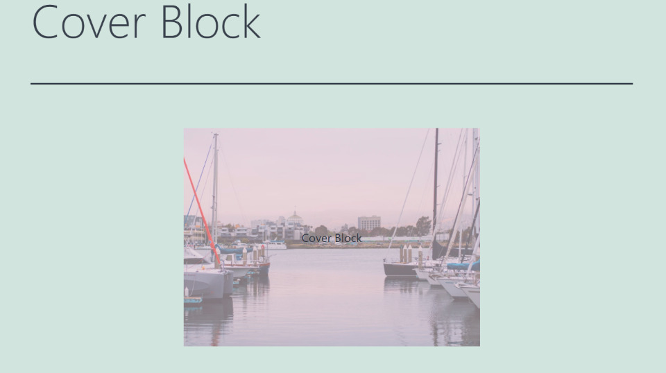 How to Add the Cover Block to your Post or Page