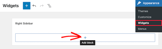 Add new widget block for search