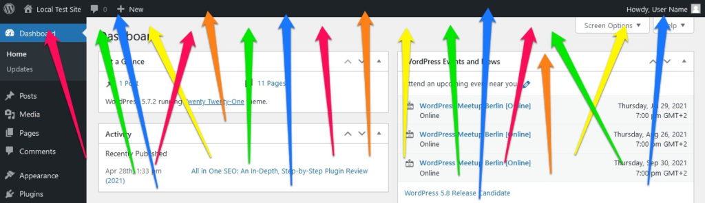 customize wordpress admin toolbar 2