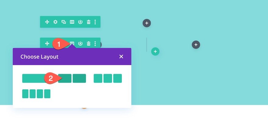 divi responsive image grid layout with CTAs and hover overlays