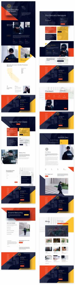 security services layout pack