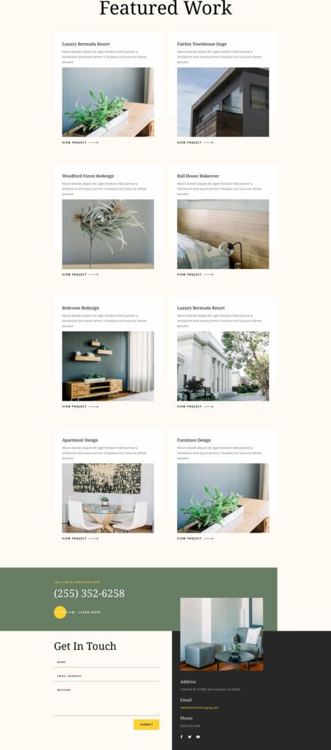 divi home staging layout pack