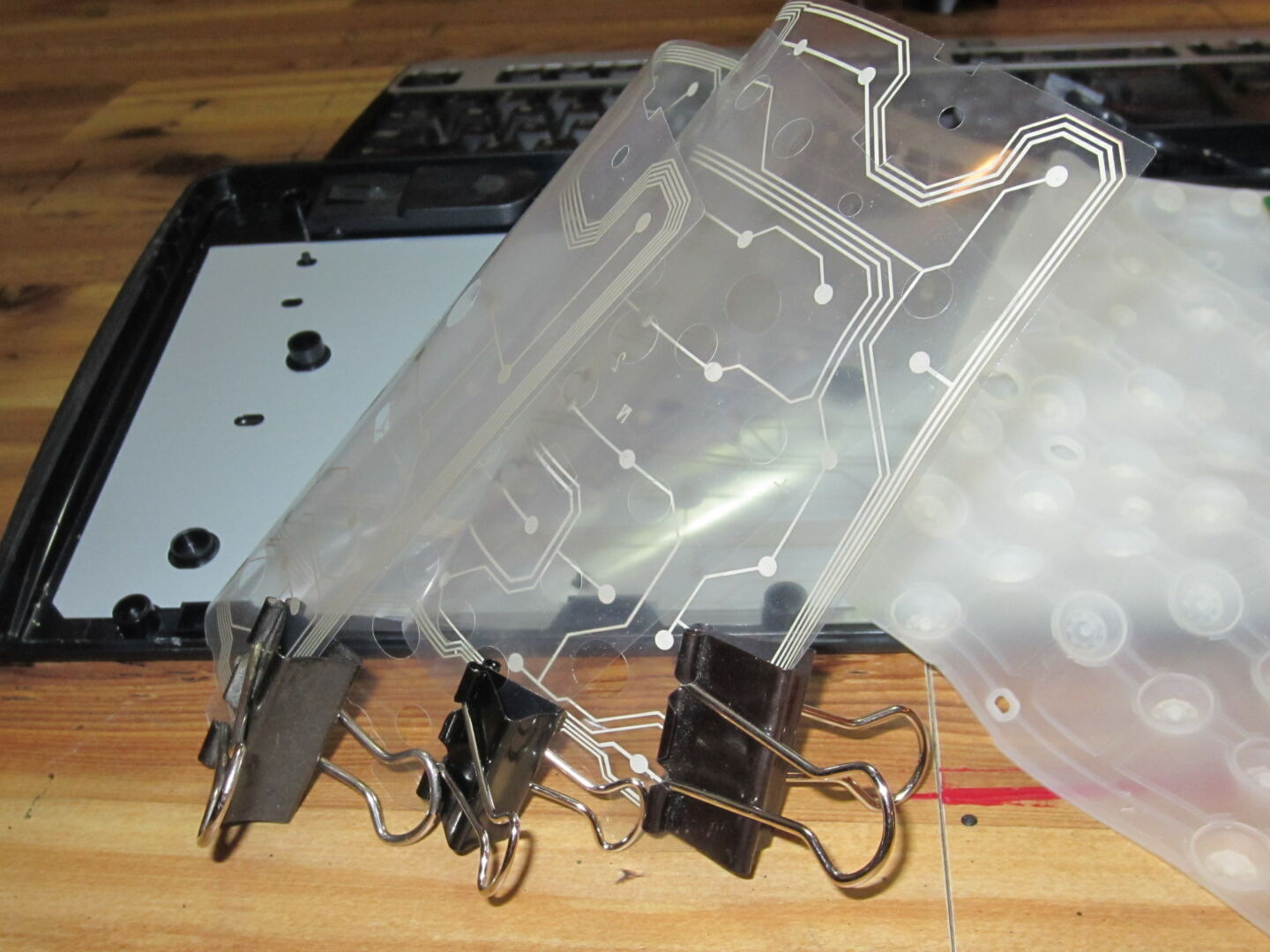 Inside of a membrane keyboard