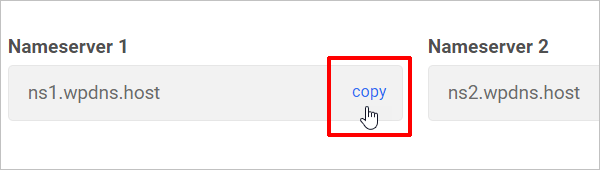 Nameserver copy function