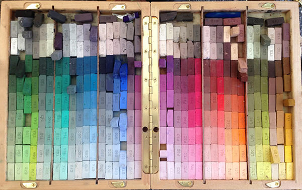 pastels-organized-neatly