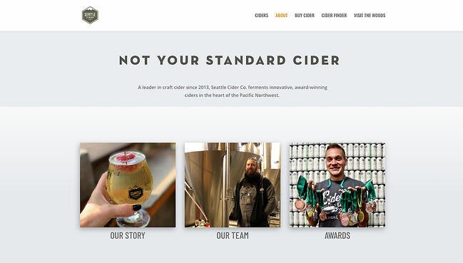 Company profile example: Seattle Cider