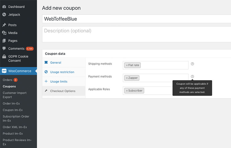 Smart Coupons