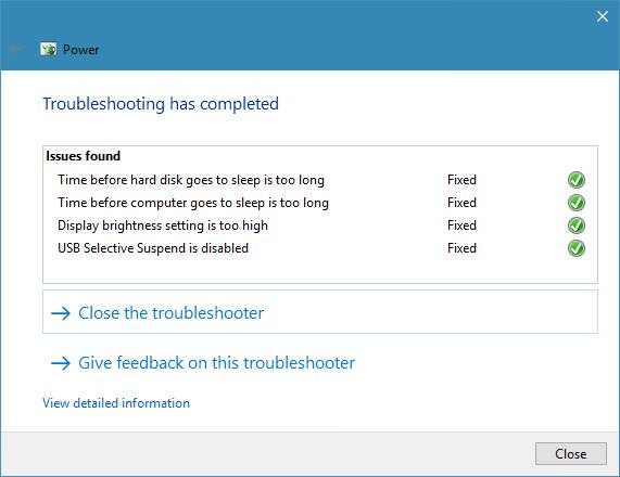 Use the Troubleshooter