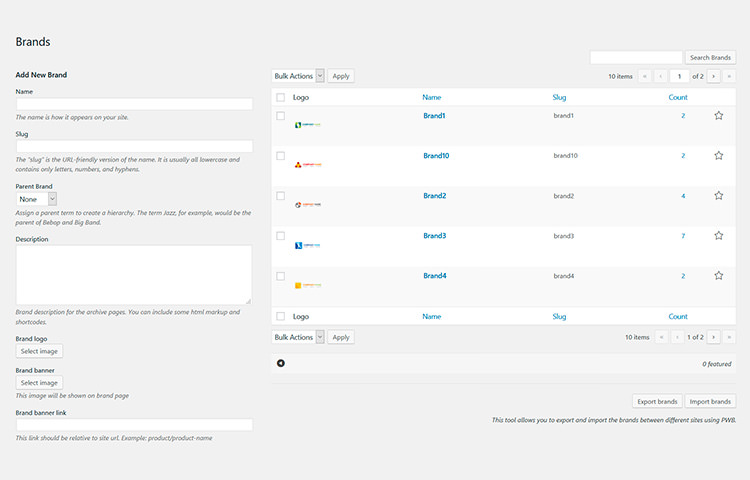 Perfect WooCommerce Brands