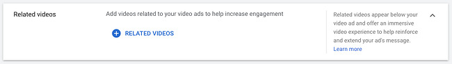 How to advertise on YouTube: Add related videos