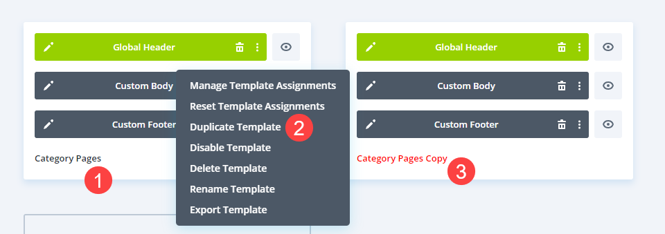 category pages copy
