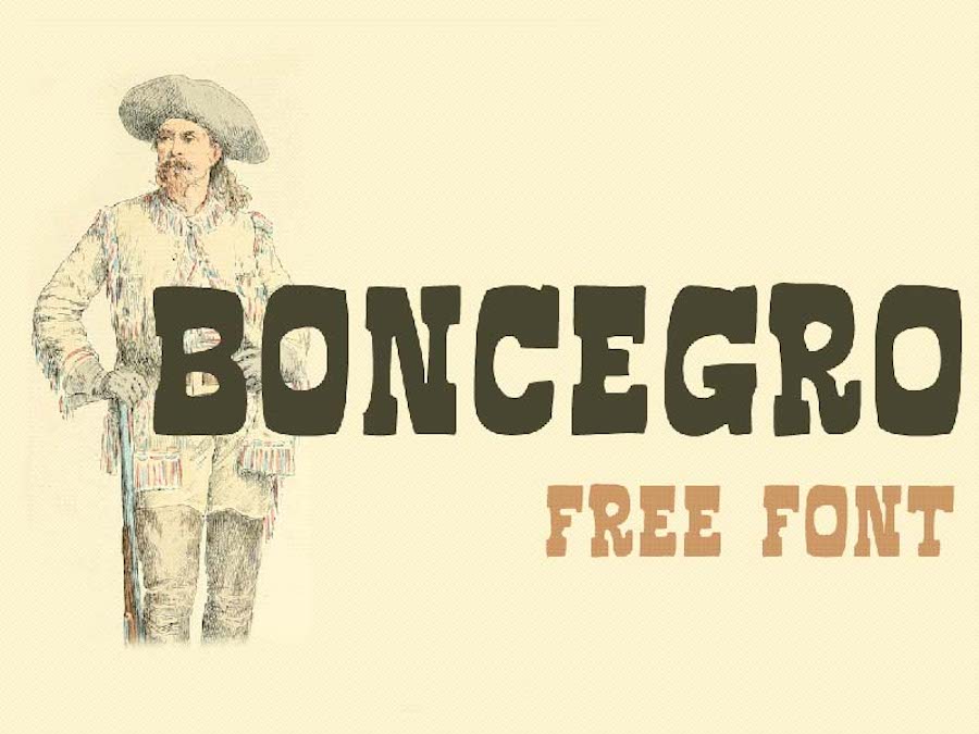The Boncegro font.