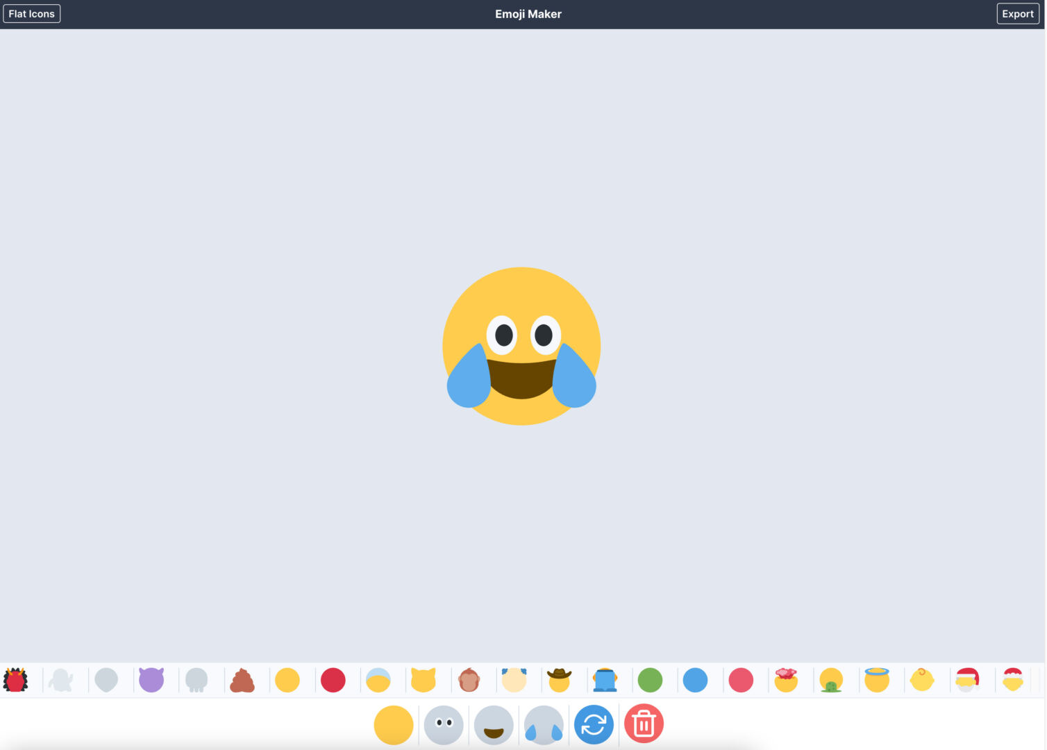 Flat Icon Emoji Maker