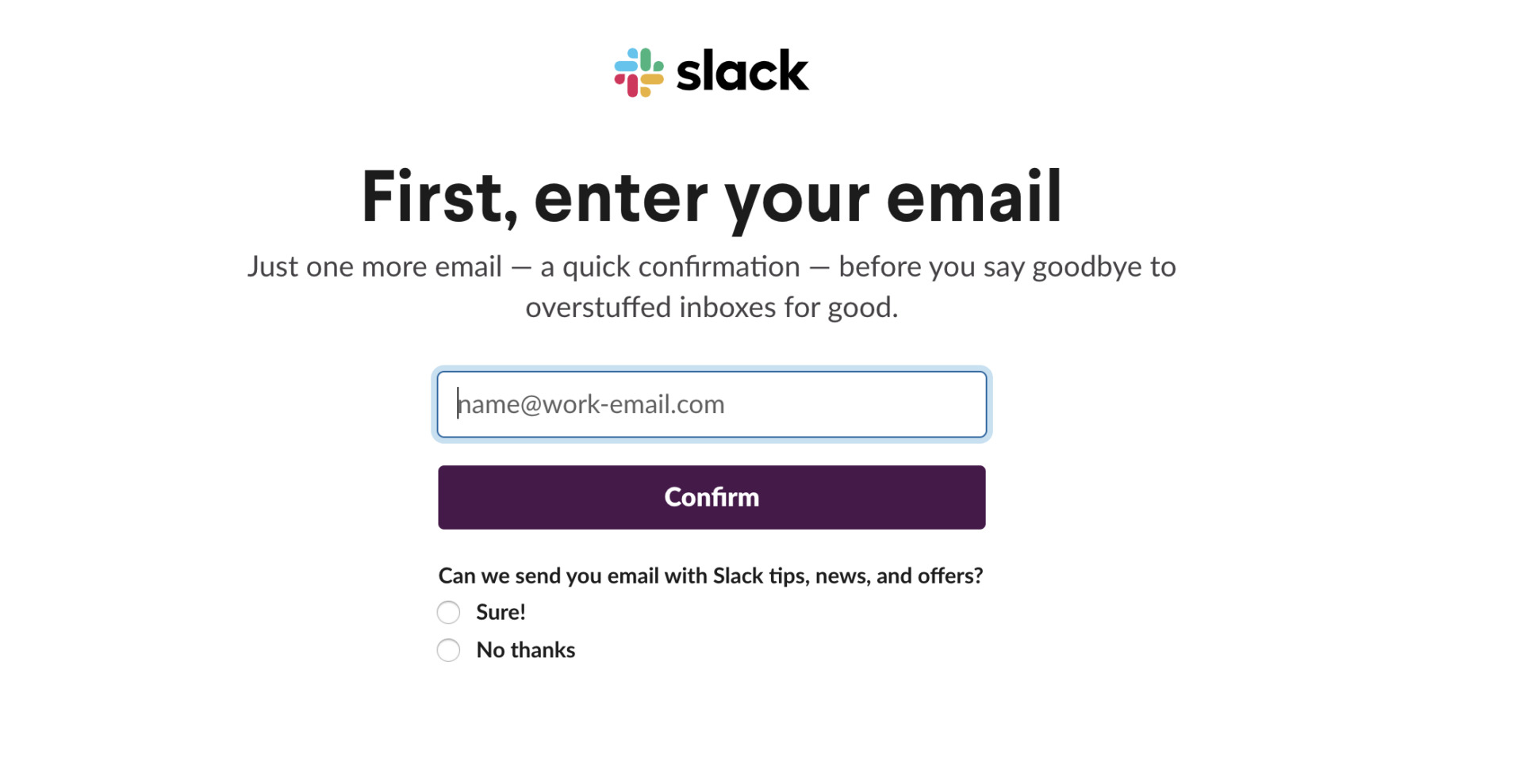 getting started with slack