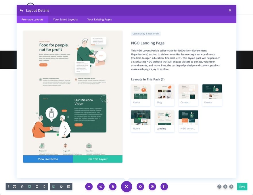 divi NGO Layout Pack
