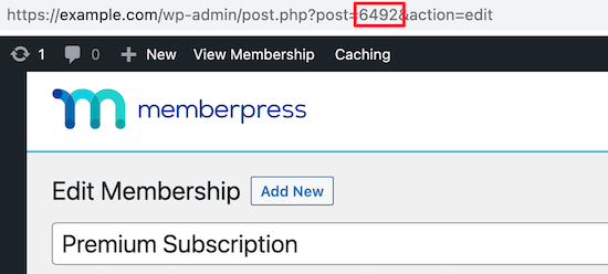 Add page ID for MemberPress shortcode