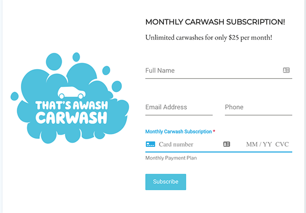 A subscription form.