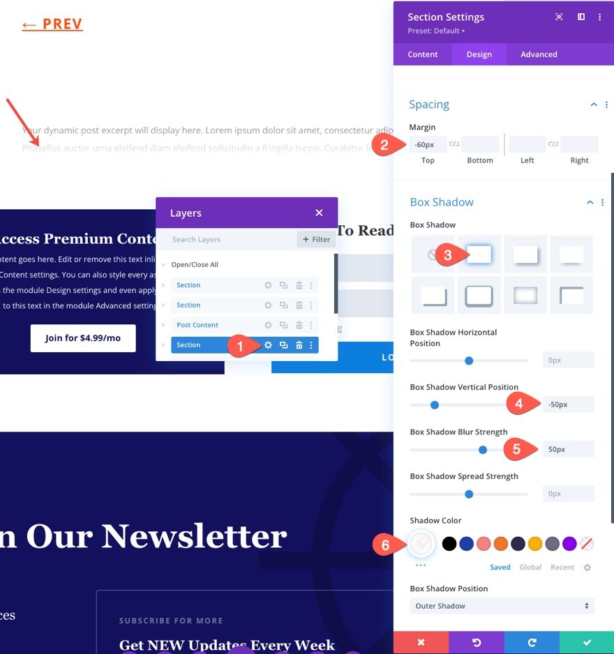 Member exclusive blog posts using Divi's condition options