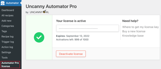 Uncanny Automator License Key