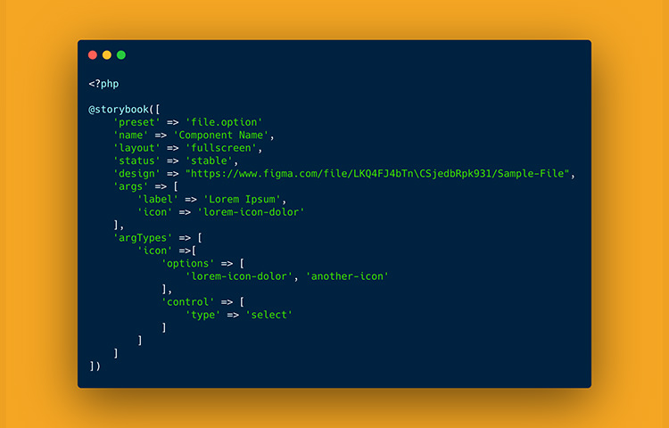 Laravel Storybook