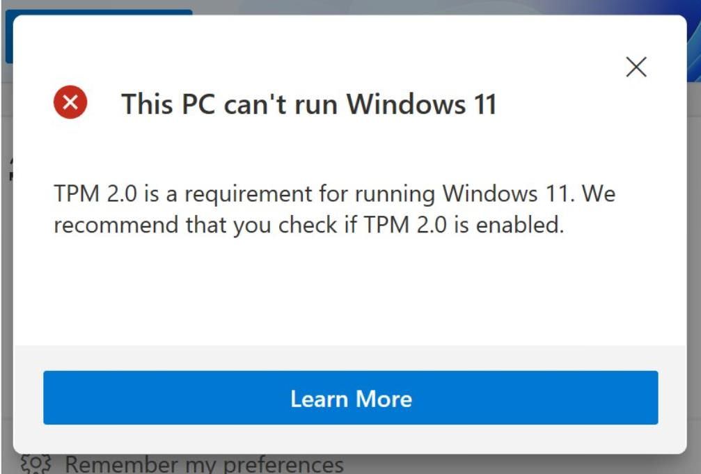 PC Health Check before installing Windows 11