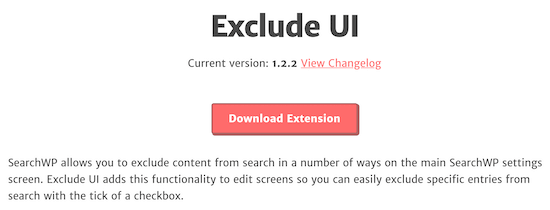 SearchWP exclude UI extension