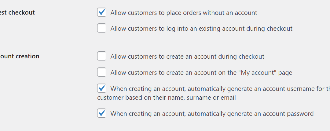 Working out WooCommerce Roles and Features