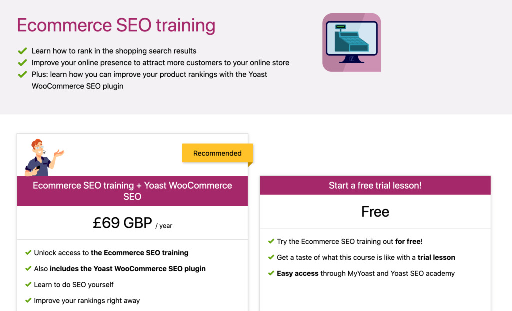 The Yoast SEO training course.