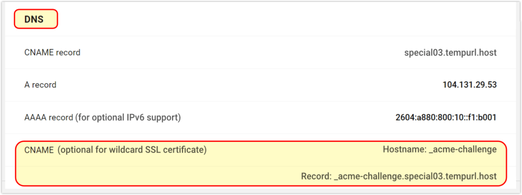 Wildcard cert ACME challenge