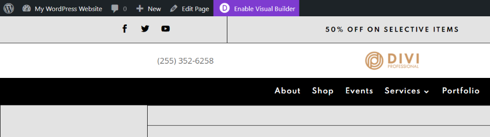 Edit the Theme Builder Footer on the Front-end