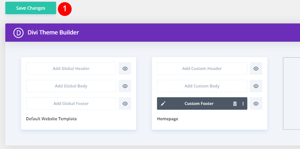 Hiding the Default Divi Footer from Certain Pages