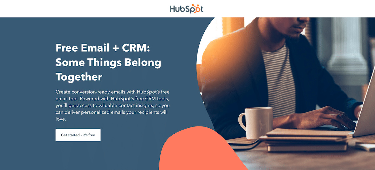 HubSpot Email Marketing home page