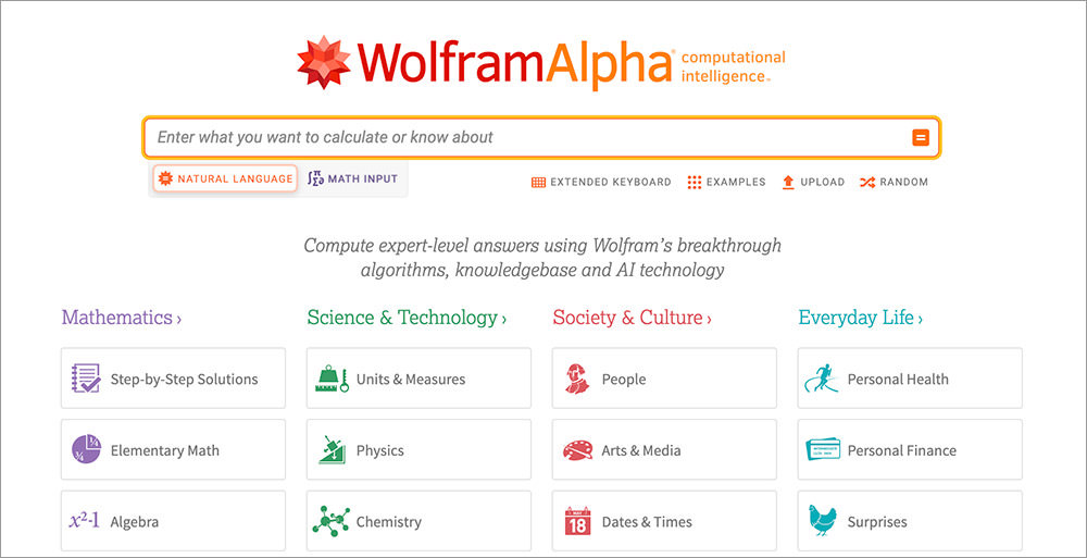 WolframAlpha