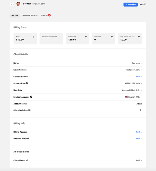 A look at billing stats