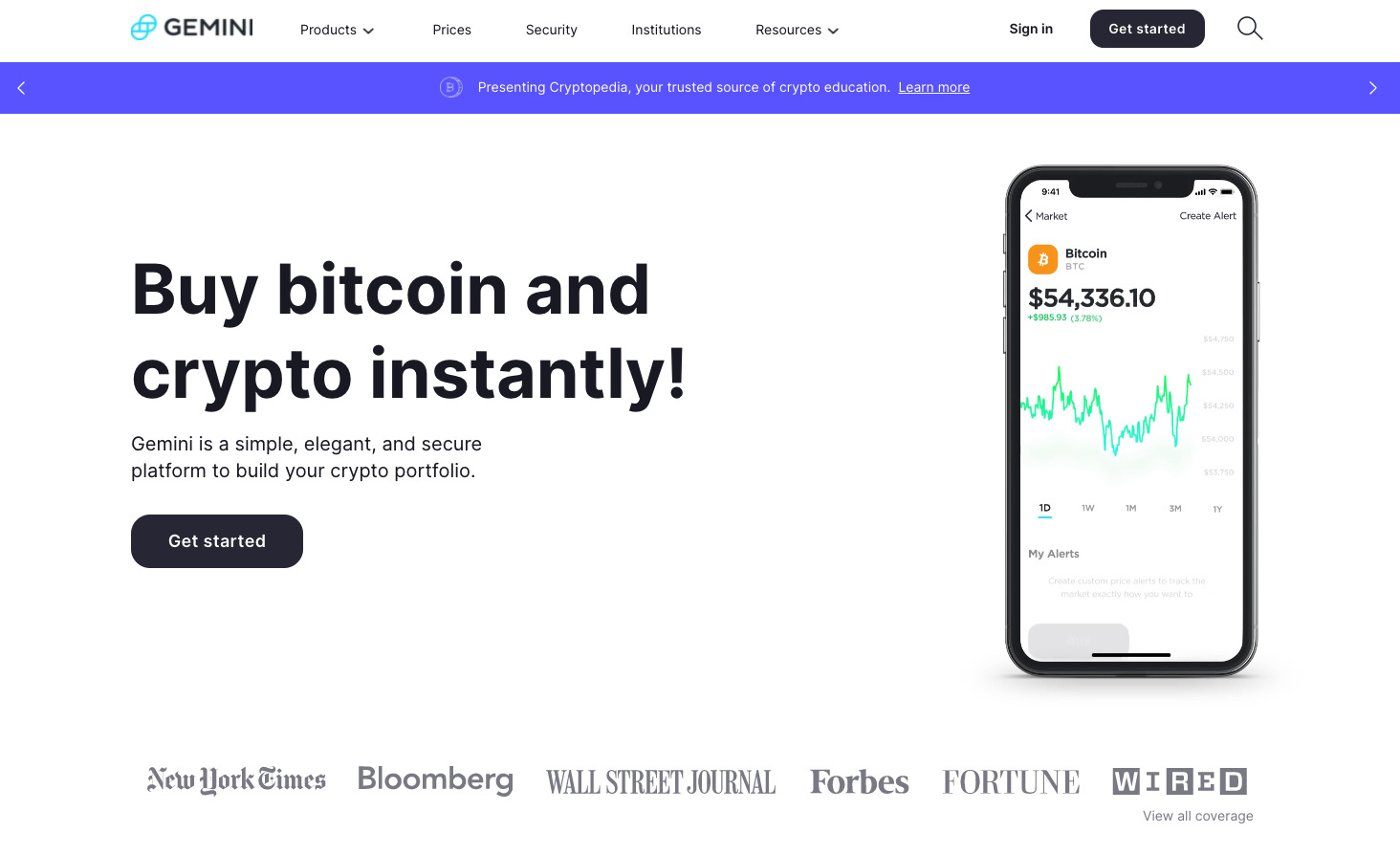 Cryptocurrency Exchange Gemini