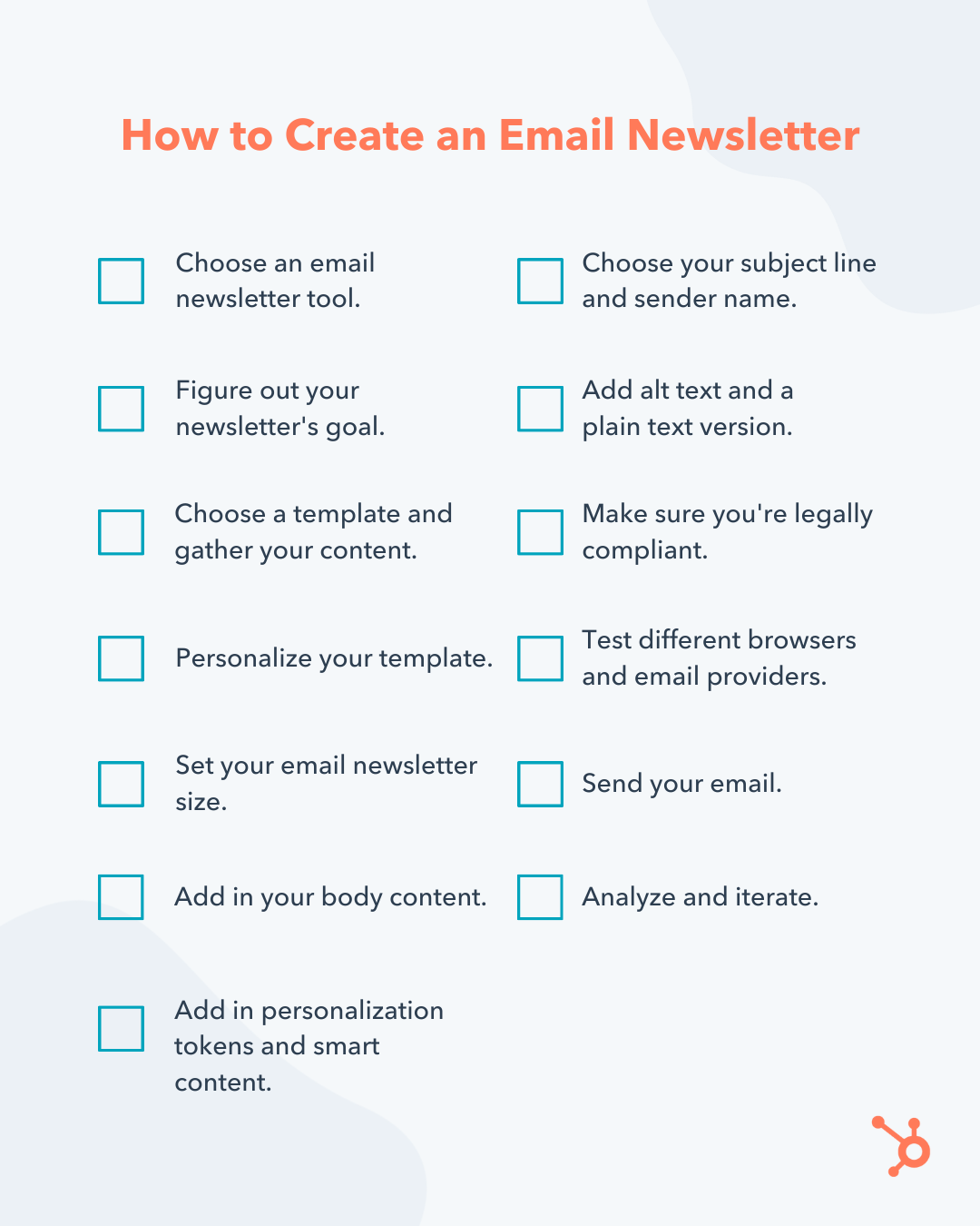 How to create an email newsletter: checklist