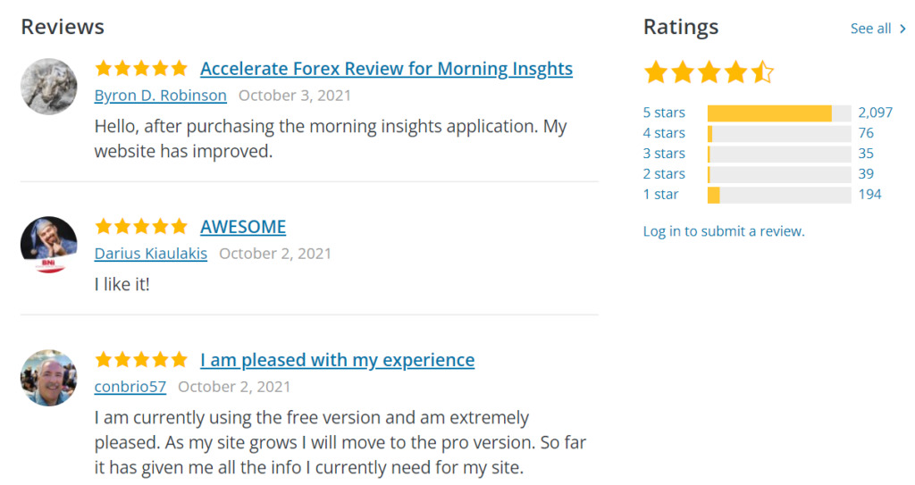 reviews and testimonials example