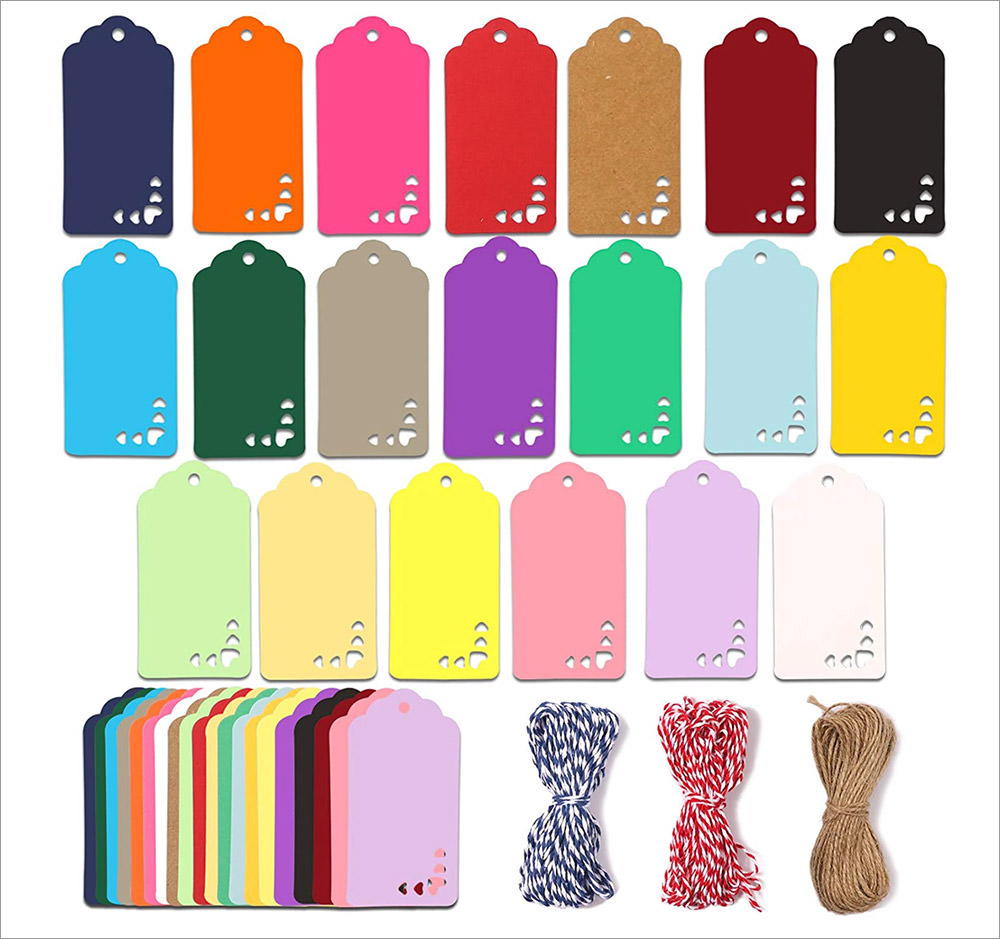 20 Colors Gift Tags