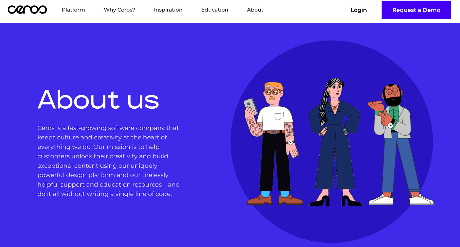 About Us Page Examples: Ceros