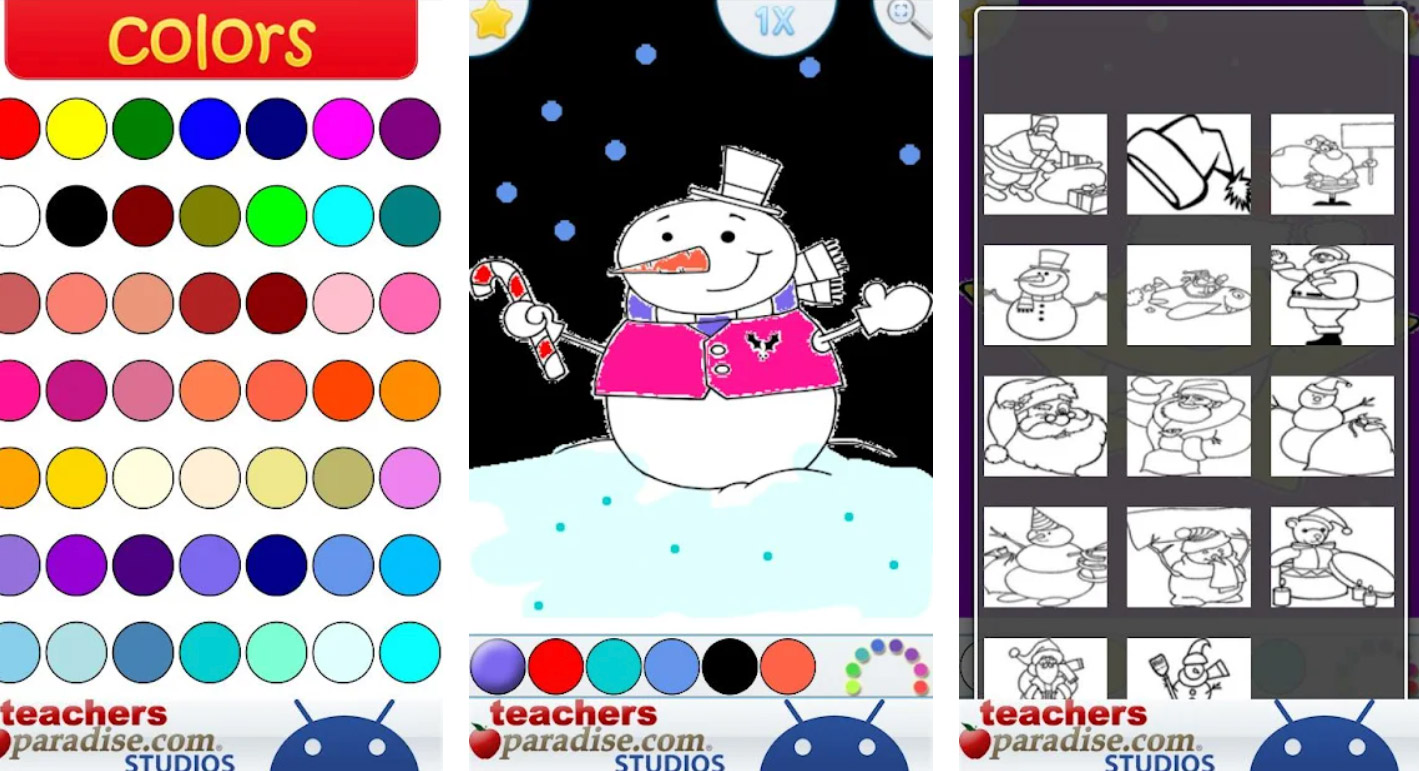 Christmas Coloring Book Games