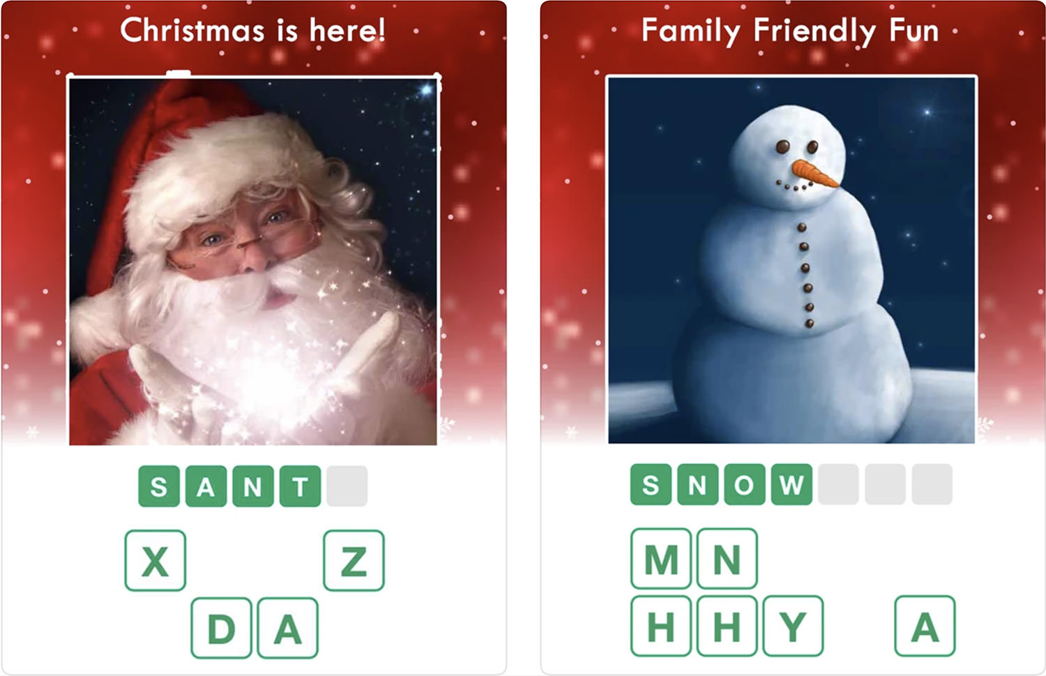 Christmas Pics Quiz Game