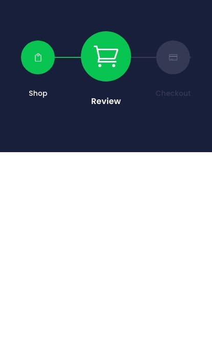 checkout process navigation menu in Divi