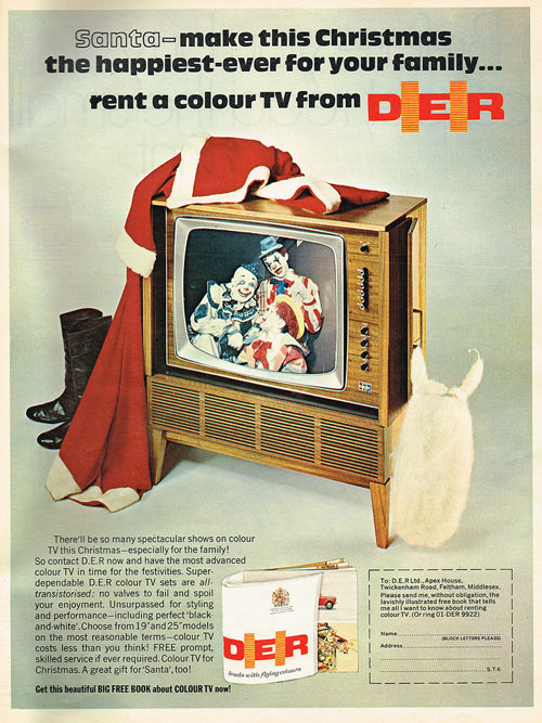 Rent a TV from D.E.R. for Christmas