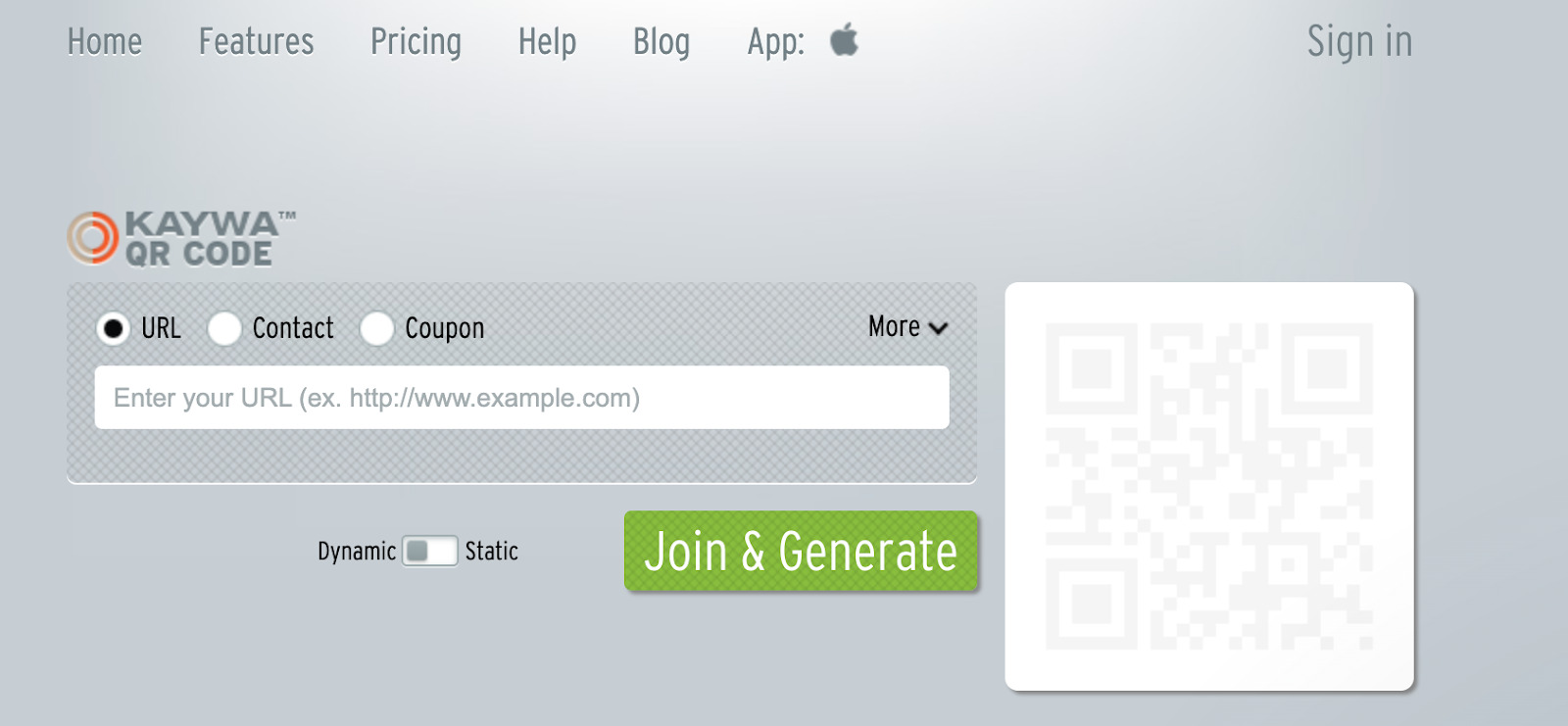 Best QR Code Generator: Kaywa