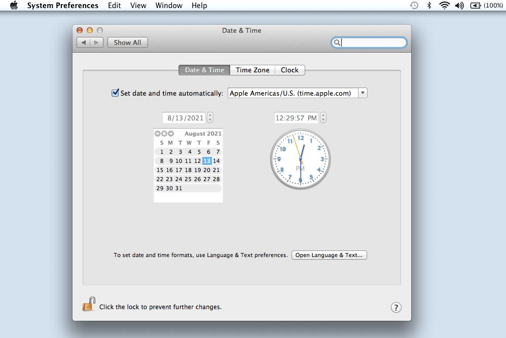 Verify you are using the right date and time.