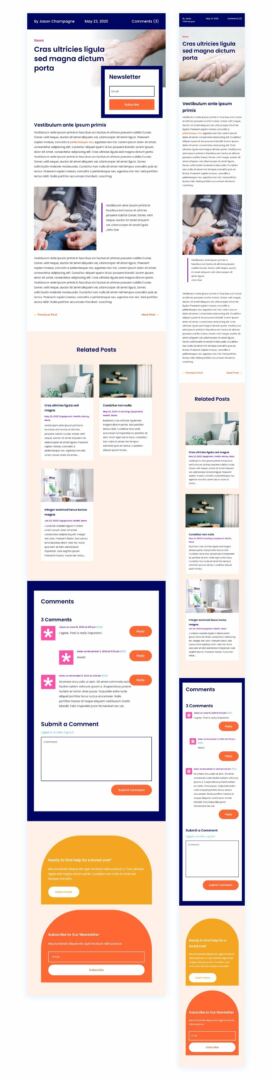 blog post template for Divi's Home Care Layout Pack