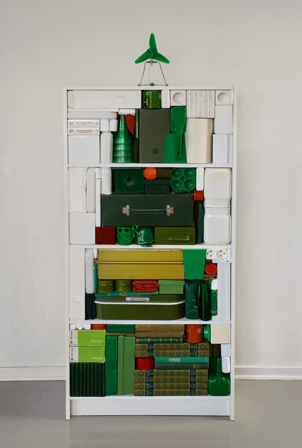 Organized Shelf Christmas Tree