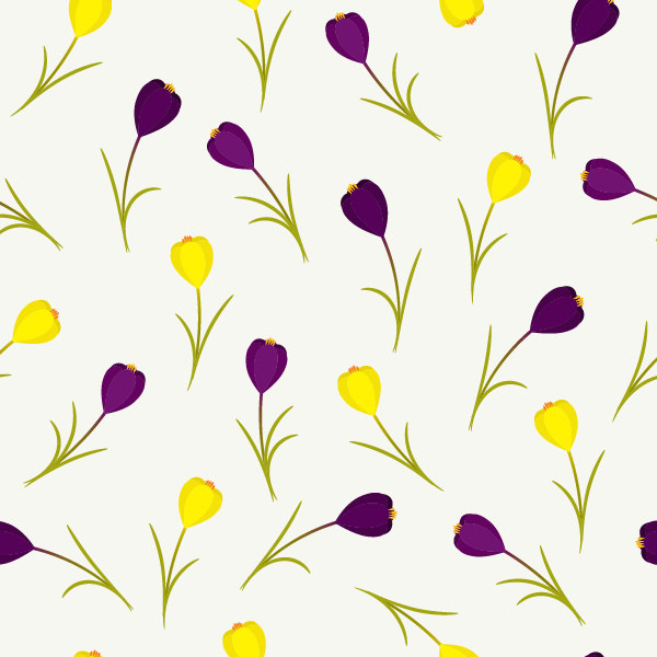 Spring Floral Pattern in Adobe Illustrator