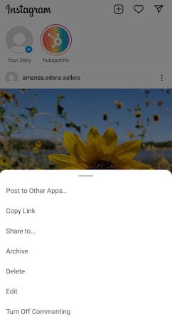 How to post on Instagram step 13: edit the post